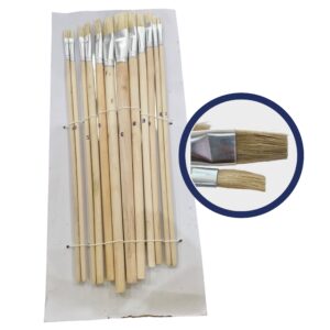 Pincel plano set 12 unidades